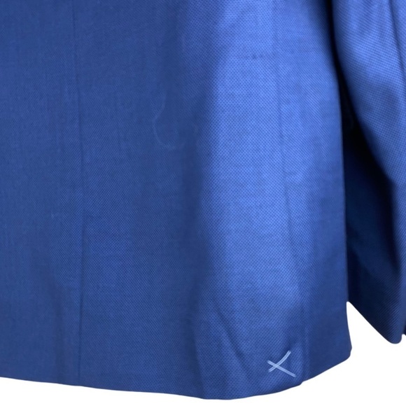 NWT Massimo Dutti Viscose Dark Blue Jacket Size 40 - Picture 7 of 13